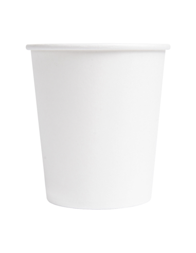 Gobelets carton blancs 18 cl / 6 oz - 190 + 15 g/m² Dans la société mordern